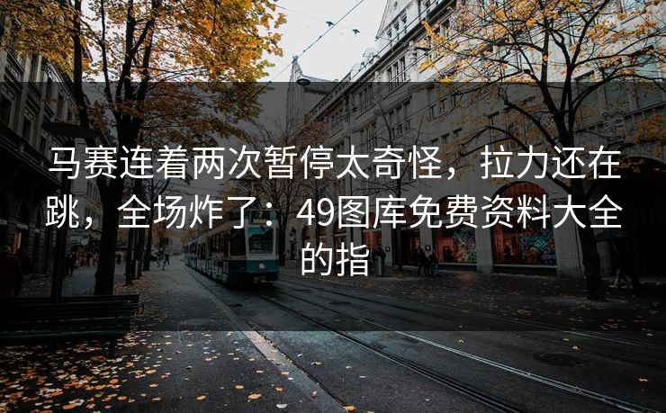 马赛连着两次暂停太奇怪，拉力还在跳，全场炸了：49图库免费资料大全的指
